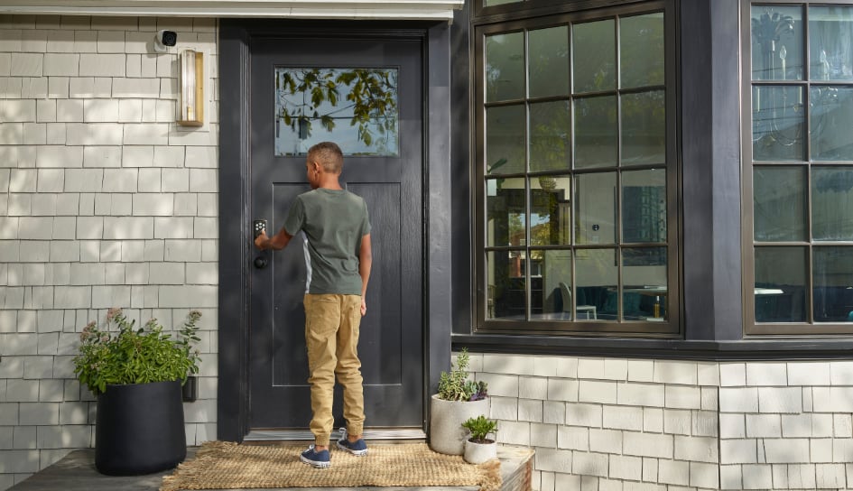 Vivint Smart Lock on home in Fresno