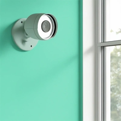 Fresno vivint camera facing a window